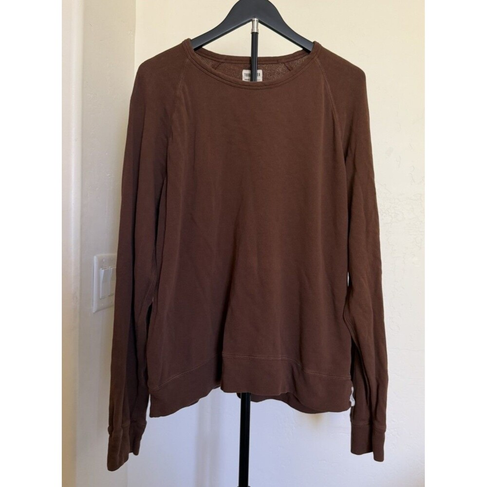 Todd Snyder Men’s Brown Sweater Sweatshirt Size Large 100% Cotton Pullover